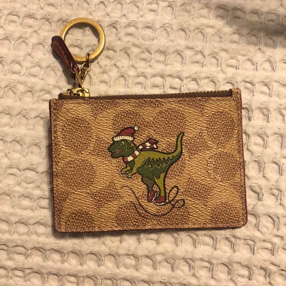 Coach t rex coin purse